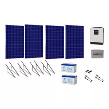 Kit Solar 6600wh/dia Con Inversor-cargador De 3kva 