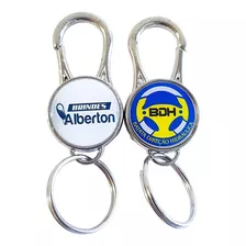 300 Chaveiros Metal Personalizado 2 Lados Com Sua Logo