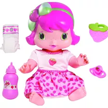 Boneca Baby Moranguinho Faz Xixi 30cm Mimo