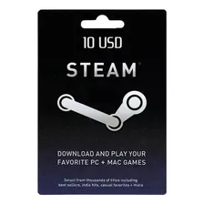 Tarjeta De Regalo Steam 10 Usd - Argentina 