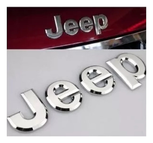 Emblema Jeep Cromo Capo Renegade Cherokee Grand Cherokee 4x4 Foto 2