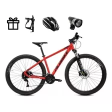 Mountain Bike Alubike Xta 1.0 2022 R29 27v Frenohidráulico Color Rojo/negro Tamaño Del Cuadro S