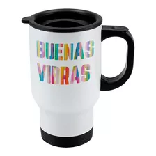 Mug Termico De Viaje Buenas Vibras