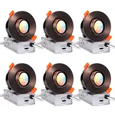 Luz Led Empotrada De 3 Pulgadas Gimbal De 5cct, Regulab...