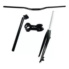 Kit Garfo Rígido Ksw Aro 29,mesa, Canote E Guidão Ksw Mtb 