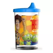 Vaso Con Pico Tapa Tomadora Mickey Jurassic Toy Story Cars Color Surtidos