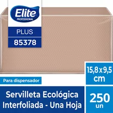 Servilleta Interfoliada Ecológica Hoja 250u Elite Pro