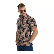 Camisa Palmeras Hawaiiana Playa Verano Fresca Tendencia