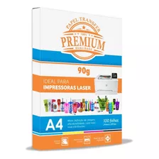 Papel Transfer Laser Premium A4 90g 100fls