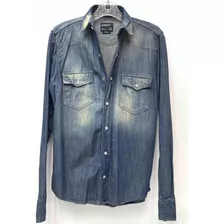 Camisa Camisaco Jeans Hombre Talle S Espectacular