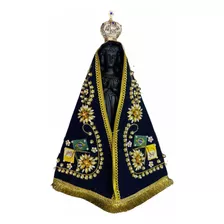 Nossa Senhora Aparecida Manto Luxo - 40cm Brinde Gratis