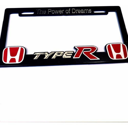 Par (2) Portaplacas Honda Type R Accord City Cr-v Fit Hr-v Foto 3