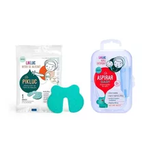 Kit Aspirar Baby Aspirador Nasal + Pikluc Para Vacina Alivio Cor Verde