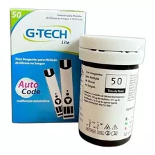 Tiras Reagentes G-tech Lite Teste De Glicemia Caixa 50 Un