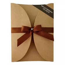 25 Envelope Kraft Para Convite De Casamento Rústico