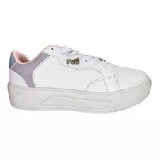 Polo Sneakers Blanco-lila