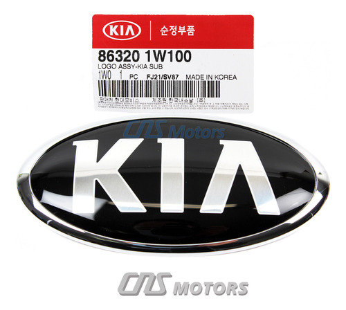 Genuine Front Grille Kia Logo Emblem Badge For 2014-2020 Ddf Foto 4