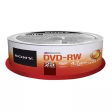 Disco Virgen Dvd-rw Sony De 2x Por 25 Unidades