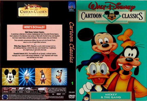 Dvd Coleção Walt Disney Cartoon Classics - Raríssimo (10dvds