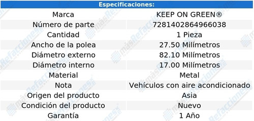 Polea Tensora Accesorios Infiniti M45 V8 4.5l C/aa 03-04 Kg Foto 3