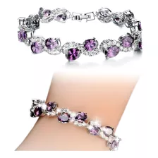 Brillante Pulsera Brazalete Cristal Swarovski Amor Corazon