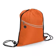 Mochila Saco Esporte, Passeio, Uniforme, Chuteira, Masculina Cor Laranja Desenho Do Tecido Liso