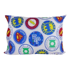 Fronha Infantil Estampada Liga Da Justiça Avulsa 50cm X70 Cm