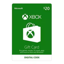 Tarjeta Xbox Microsoft Gift Card Usa ( 20 )