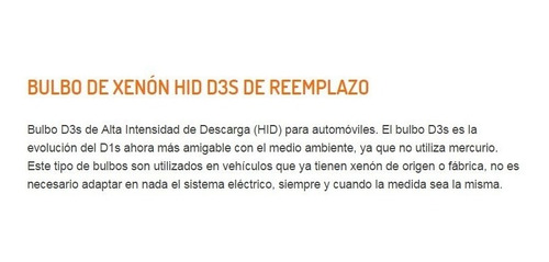 Bulbo D3s Para Autos Con Xenon De Agencia Ibiza Audi A4 Vw Foto 3