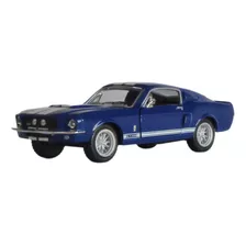 Miniatura Shelby Gt-500 1967 Kinsmart 1:38 Azul