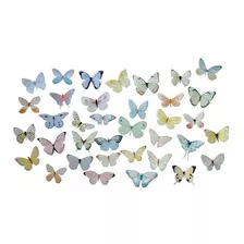36 Mariposas 100% Comestibles Para Decoración De Postres