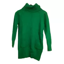 Sweater Verde Nuevo Largo Talla M Polera 