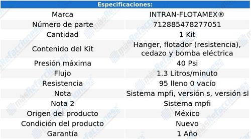 Kit Bomba Gasolina Oldsmobile Cutlass Ciera V6 3.1l 94-96 Foto 2