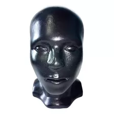 Cabeza Con Cuello Maniquíes Negra Para Mascara Gorra Peluca