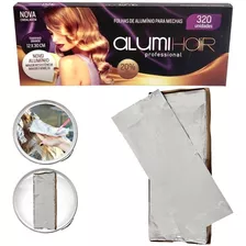 Papel Para Mechas Luzes Alumi Hair 320 Folhas 12x30cm