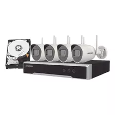 Kit Ip Inalámbrico 4 Megapixel Nvr 4 Ch 4 Cámaras Wifi 1 Tb