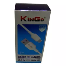 Cabo Dados E Carga Kingo Original 2m Micro Usb V8 Atacado
