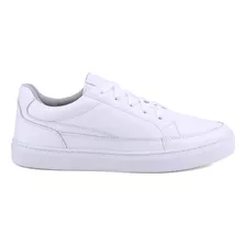 Tenis Masculino Sapatenis Branco Em Couro Leve 2001 Mr. Gutt