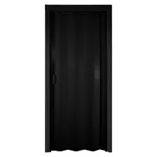 Porta Pvc Sanfonada De Correr 210cmx96cm Preta Para Sala