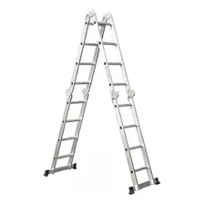 Escalera Andamio 4.7 Mts 16 Escalones Aluminio + Chapones
