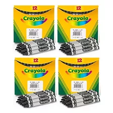 48 Crayones Negros A Granel - Recambio De Crayón De Un Solo