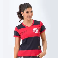 Camisa Braziline Flamengo Zico 81 - Feminina 23425