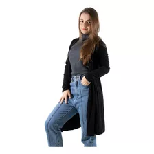 Cardigan Manga Longa Sem Fenda Moda Inverno 2019 Canelado 