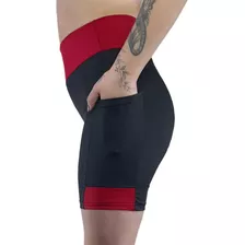 Short Fitness Feminino Para Academia, Caminhada Com Bolso