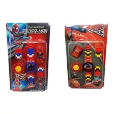 2x Relógio Digital Infantil - Homem Aranha + Relâmpago Mcque