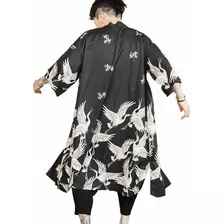 Kimono Japonés Para Hombre Yukata Outwear Albornoz Vintage