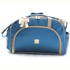 Bolsa Maternidade Grande Bebe Menina Menino Enxoval Miellu Cor Azul