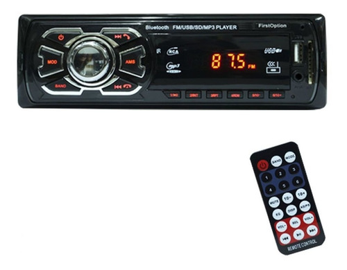 Rádio Mp3 Player Automotivo Bluetooth Fm Aux Sd Usb Controle
