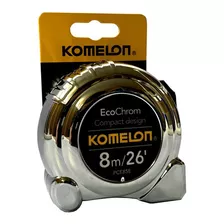 Flexometro Cromado 8 Mts Kmc 38c Marca Komelon