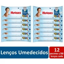 Caixa C/12 Lenços Umedecidos Huggies Tripla Proteção Atacado